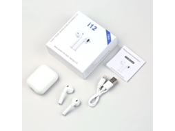 Fones de ouvido Bluetooth 5.3 com estojo de 300 mAh, controlo táctil e redução de ruído para Android S/MARCA