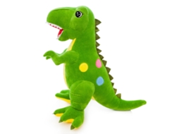 Brinquedo De Pelúcia Dinossauro Macio Fofo Verde 45cm Presente Aniversário Crianças