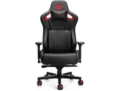 Cadeira Gaming HP OMEN Citadel (Até 136 kg - Elevador a Gás Classe 4 - Preto e Vermelho)