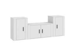 Tv Cabinet Set, Tv Cabinet Sets Vidaxl Branco Madeira Processada (n/a)