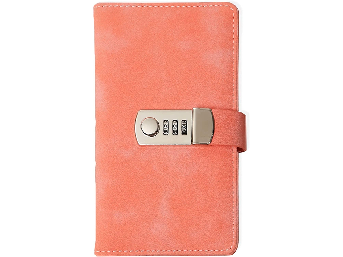 Agenda com Cadeado para Meninas/ Mulheres/ Meninos, Agenda com Cadeado para Crianças, Presente, Caderno de Couro Pu com Cadeado BRILVIBERA