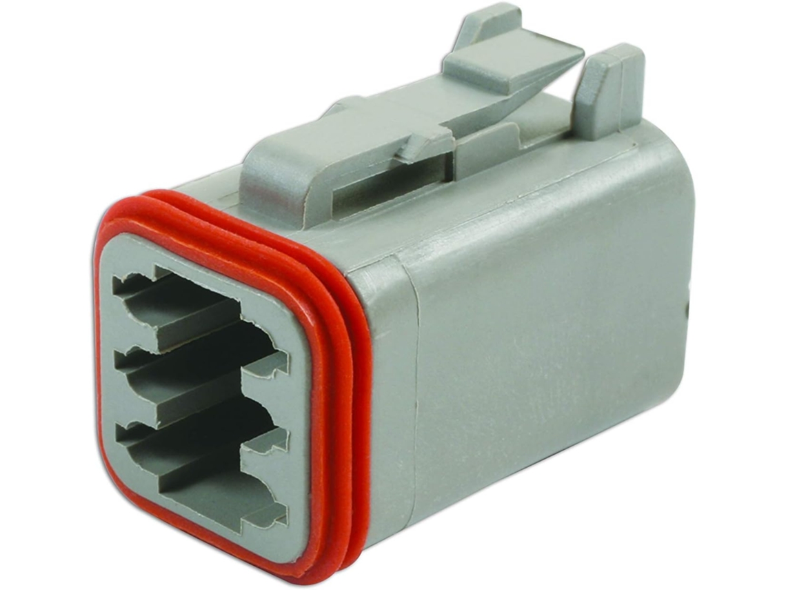 37501 Conector Alemão De 6 Pinos Ou Kit Com 8 Peças