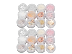 Decoração De Unhas Em Resina Com Lâmina Dourada E Prata, Pedras Em Formas Únicas, 2 Caixas Para Diy De Unhas Moda