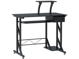 Mesa para Computador Mdf e Metal Cor Preto 90x50x95 cm Homcom