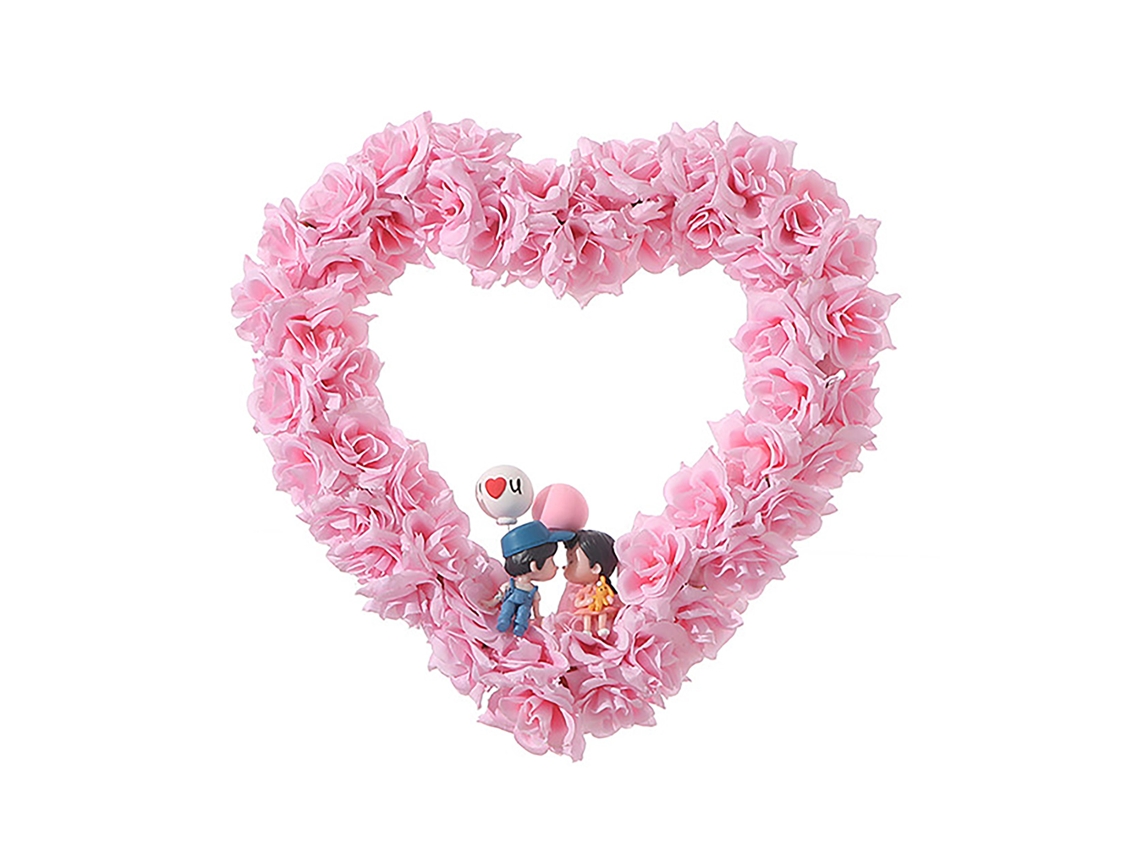 Guirlanda de Coração Rosa LAXISCREED
