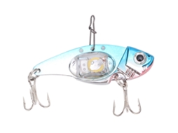 Isca Artificial Led Subaquática Azul com Anzol Triplo