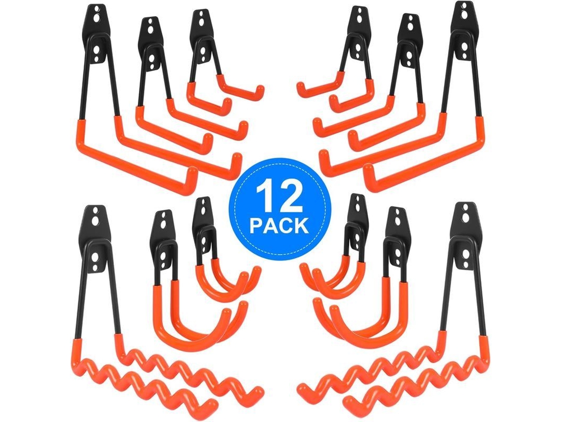 ganchos de Armazenamento para Garagem, 12 Peças | S/MARCA