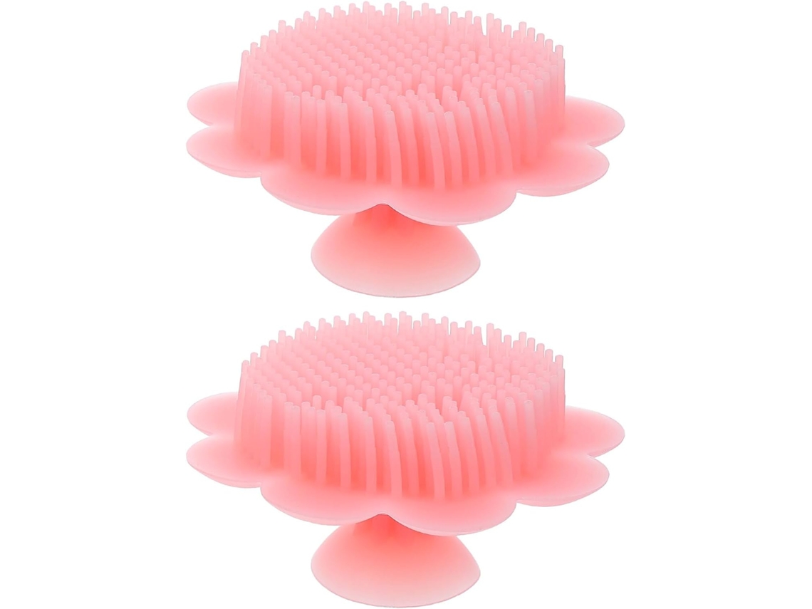 Conjunto De 2 Escovas Banho Silicone Macio Pretyzoom Para Bebês – Massageador Couro Cabeludo Recém Nascidos, Escova