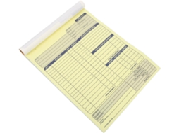 2 Peças Carnet De Reçus De Factures Para Commande De Travail