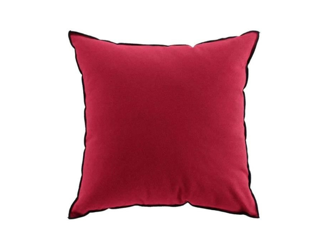 Almofada Decorativa Mistraline 50X50Cm Bordeaux Paris Vermelho Preço DOUCEUR D'INTERIEUR