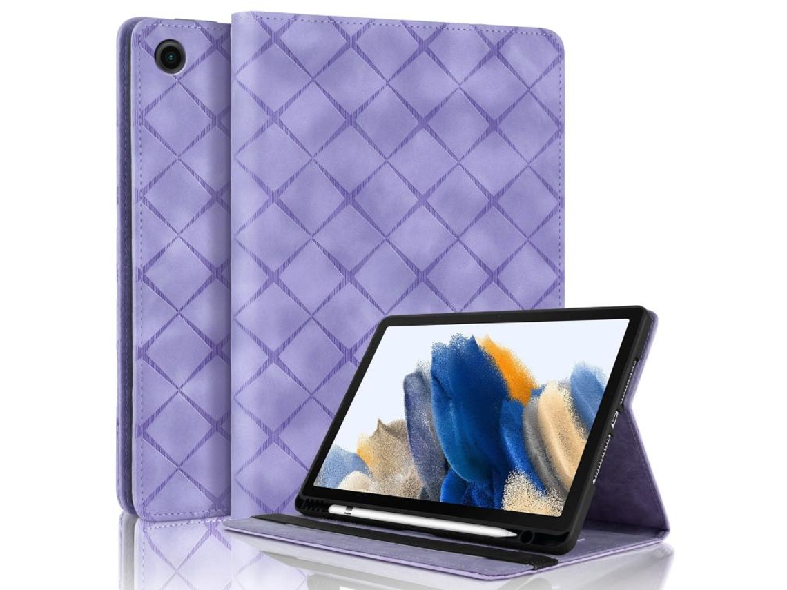 Capa Para Samsung Galaxy Tab A9+/a11+ Com Relevo Em Losango