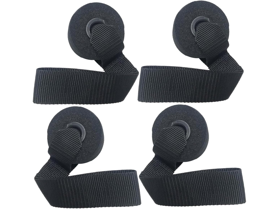 Topbathy Fitness Door Cinta De Resistência Para Exercícios E 4 Faixas Elásticas Com Almofada Grossa Pvc Treino