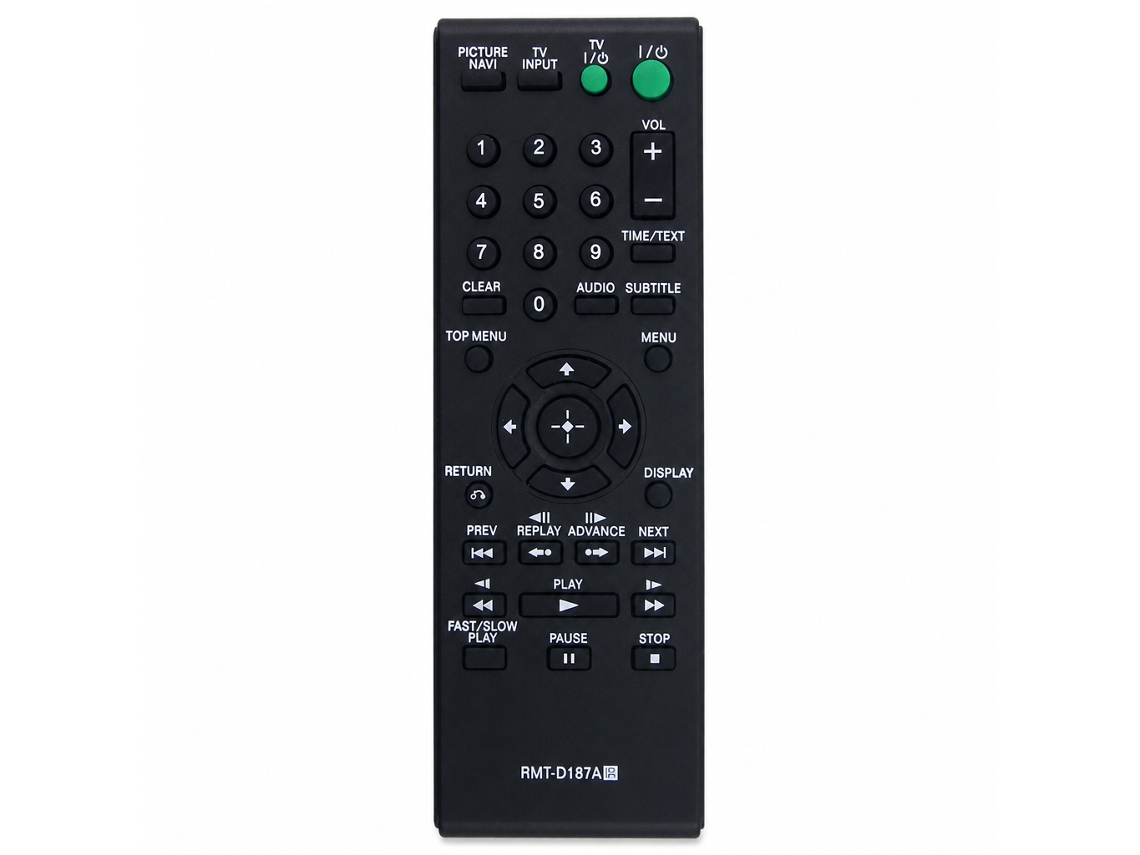 Comando Remoto Para Leitor De Dvd Sony Compatível Com Rmt-d187a_zhd