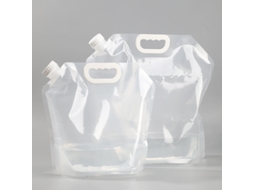 Conjunto De 2 Galões De Água Dobráveis ​​​​e Portáteis De 10 Litros. Galão De Água Aquaforge (transparente)