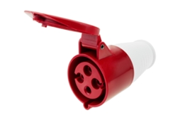 Soquete Industrial Cetac Fêmea 3P + e 32A 380V Ip44 Antena BEMATIK