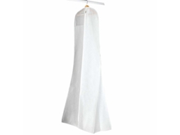 Saco de proteção Pooh para roupas de casamento Slowmoose, tecido não branco, com bolsa transparente com zíper