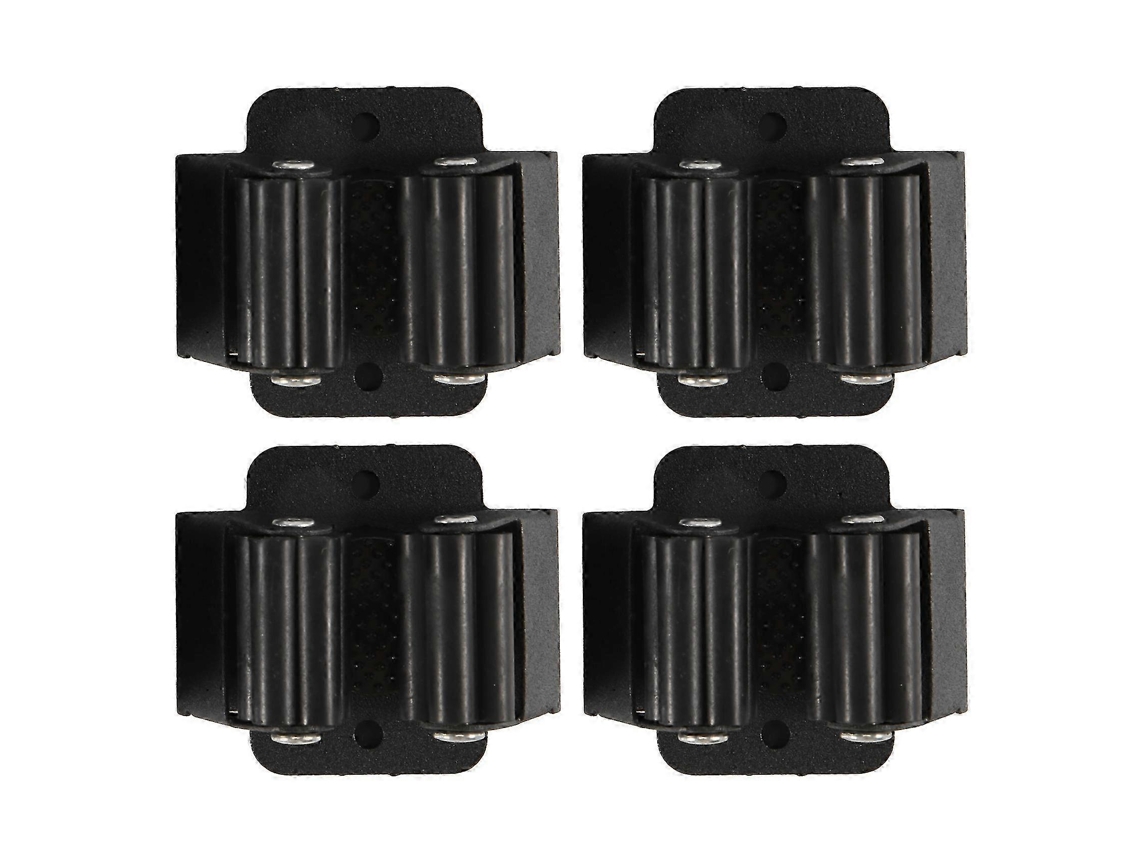 Suporte Magnético Para Vassoura E Esfregão, 4 Peças, Resistente, Para Montagem Na Parede, Ideal Para Garagem, Cozinha, Lavanderia E Oficina, Preto