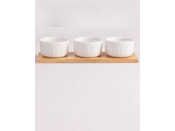 Conjunto de Taças SKLUM Treska (Cerâmica - Branco - 5,5 x 27 x 9 cm)