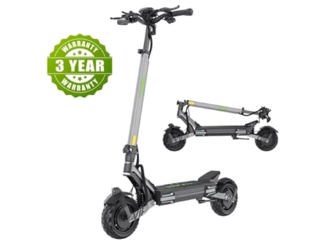 Trotiineta Elétrica Vipcoo Vs6 Pro 2400w 65km Autonomia 52v Bateria 10 Pneus Suspensão Travões Disco Scooter Elétrico Adulto Urbano