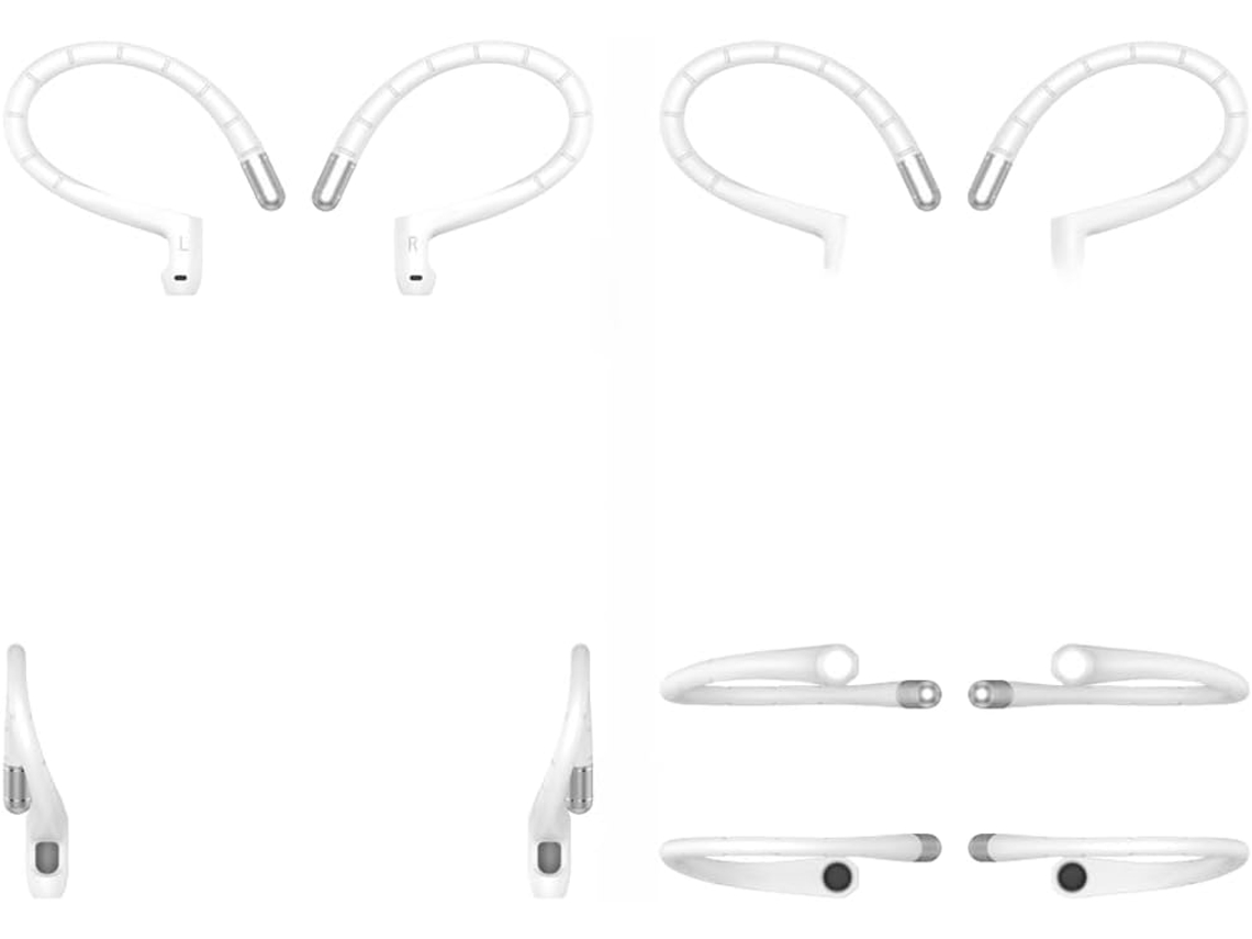 Crochês De Ouro Em Silicone Étanche Para Airpods Pro 2 Pro, Airpods 3, Airpods 1, 2, 4, Arquivo De Memória