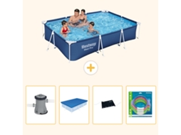 Bestway Piscina Bestway Steel Pro Retangular - 300x201x66 Cm - 5-peças S211