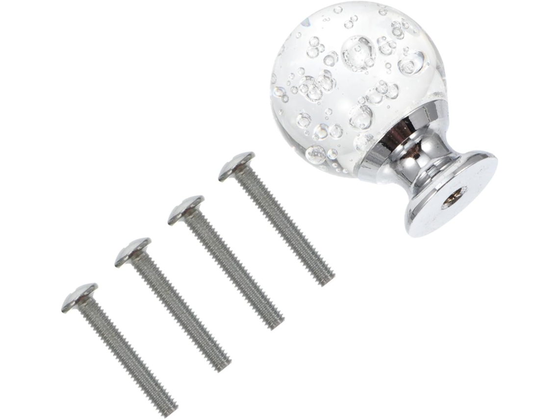Conjunto De 4 Puxadores Cristal Para Portas Armários E Guarda Roupas, Estilo Europeu