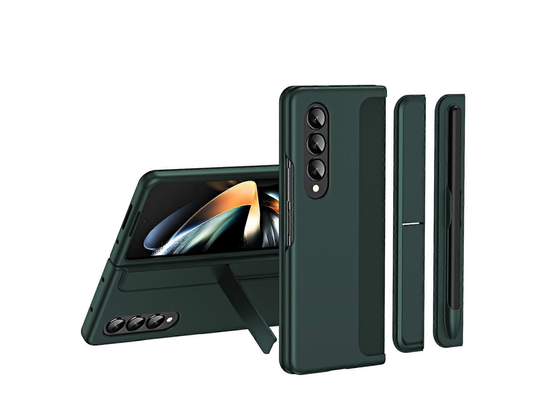 Capa Para Celular Samsung Galaxy Z Fold3 5g 2 Em 1 Com Suporte Destacável Para Caneta.