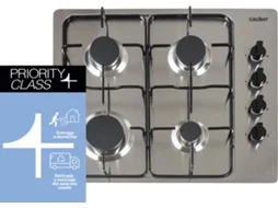 Placa de Gás SAUBER SEGN02 (Gás Natural - Inox)