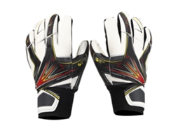 Chuteiras infantis antiderrapantes de látex Goleiro Luvas tamanho 6 para futebol (pretas)