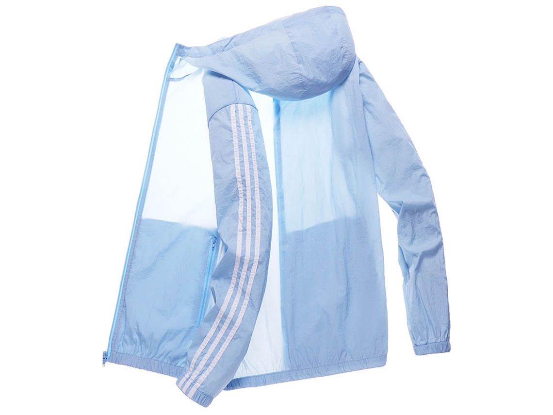 Business moletom com Capuz MARCA de proteção solar leve respirável casual azul celeste XL para verão viagens ao ar livre