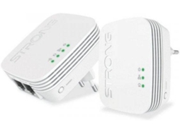 Pacote de 2 Tomadas Cpl de 600 Mbps Forte Powerlwf600Duomini Estender a Rede Wifi Caixa de Internet Compatível