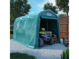 Vidaxl Tenda De Garagem Em Pvc 2,4x3,6 M Verde
