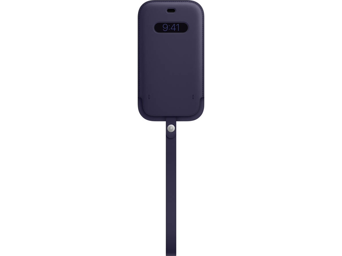 Bolsa em pele com MagSafe iPhone 12, 12 Pro APPLE Violeta Profundo