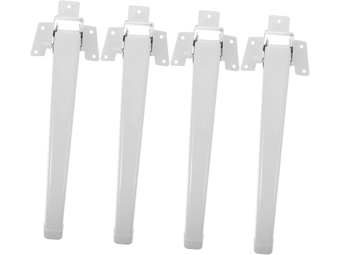 Nuobesty Conjunto De 4 Pés Mesa Dobráveis Em Metal Para Projetos Móveis Diy, Fácil Montagem E Uso Multiuso