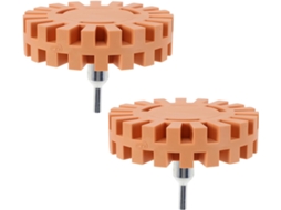 Roda De Borracha Dentada De 100 Mm Para Remoção De Decalques E Adesivos.