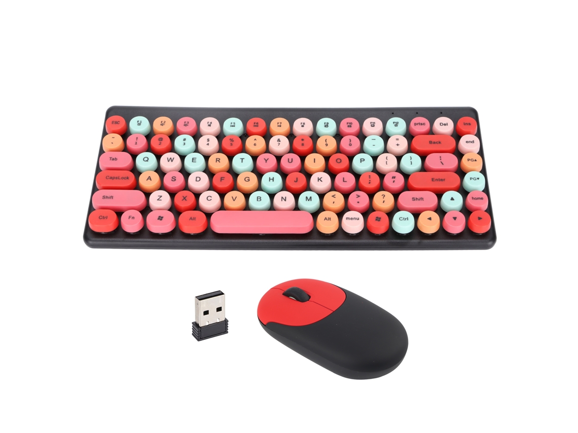 Combo De Teclado E Mouse Sem Fio 2.4g Para Pc