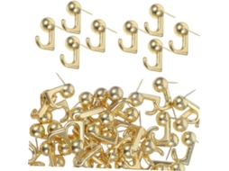 Conjunto De 50 Ganchos Metal Resistentes Com Alfinetes Para Fotos E