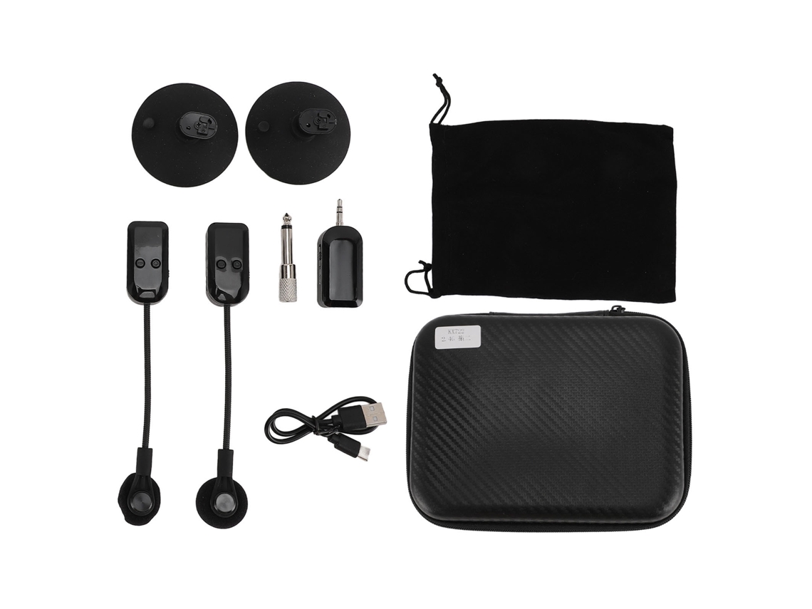 Aetheria microfone Sem Fio 2.4g para Saxofone Violino Flauta Cello Rotação 360° Estável Performance