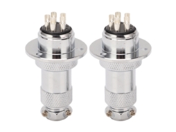 Conjunto De 2 Conectores De Plugue De Aviação De 5 Pinos Laxiscreed Para Máquinas Cnc Fácil De Usar
