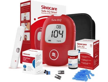 Kit de Teste de Glicemia para Diabetes (25 Tiras de Teste e 25 Lancetas - Tecnologia Dehydrogenas Mais Preciso em Mg/Dl)