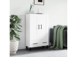 Vidaxl Aparador Alto 69,5x31x115 Cm Derivados De Madeira Branco