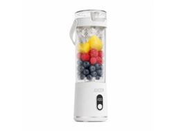Liquidificador Portátil Elétrico Cinzento Com Botão, Copo Para Sumos E Copo De Viagem