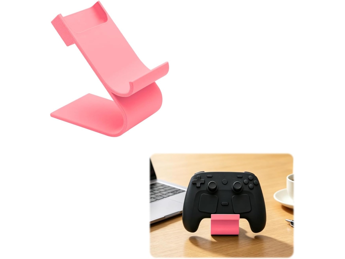 Support De Table Pour Manette De Jeu Steam Controller 2 - Support De Bureau - Rose