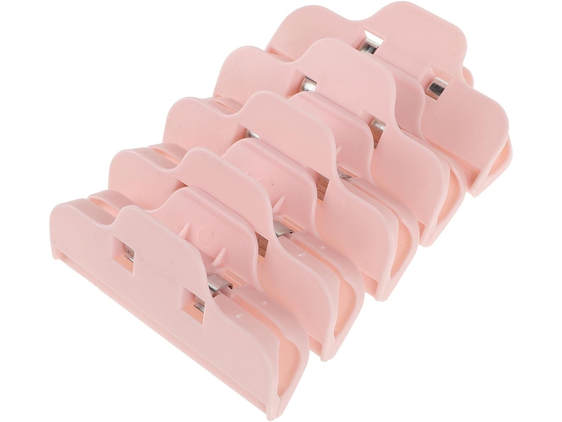 Plafope 5 - Alfinetes para Sacos Plásticos Rosa, Seladores de Alimentos com Design Japonês, Versáteis e Seguros para