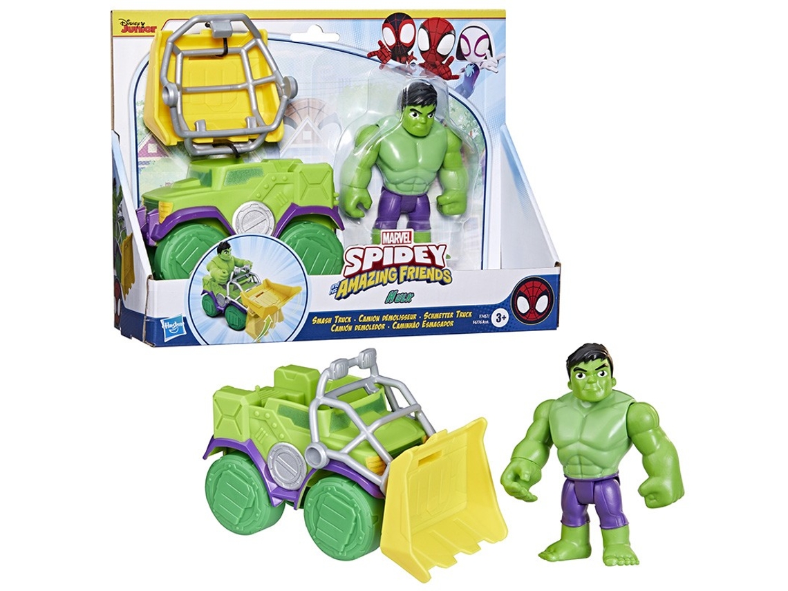 Spidey Hulk Camião Esmagador MARVEL (Idade Mínima Recomendada: 3 Anos)