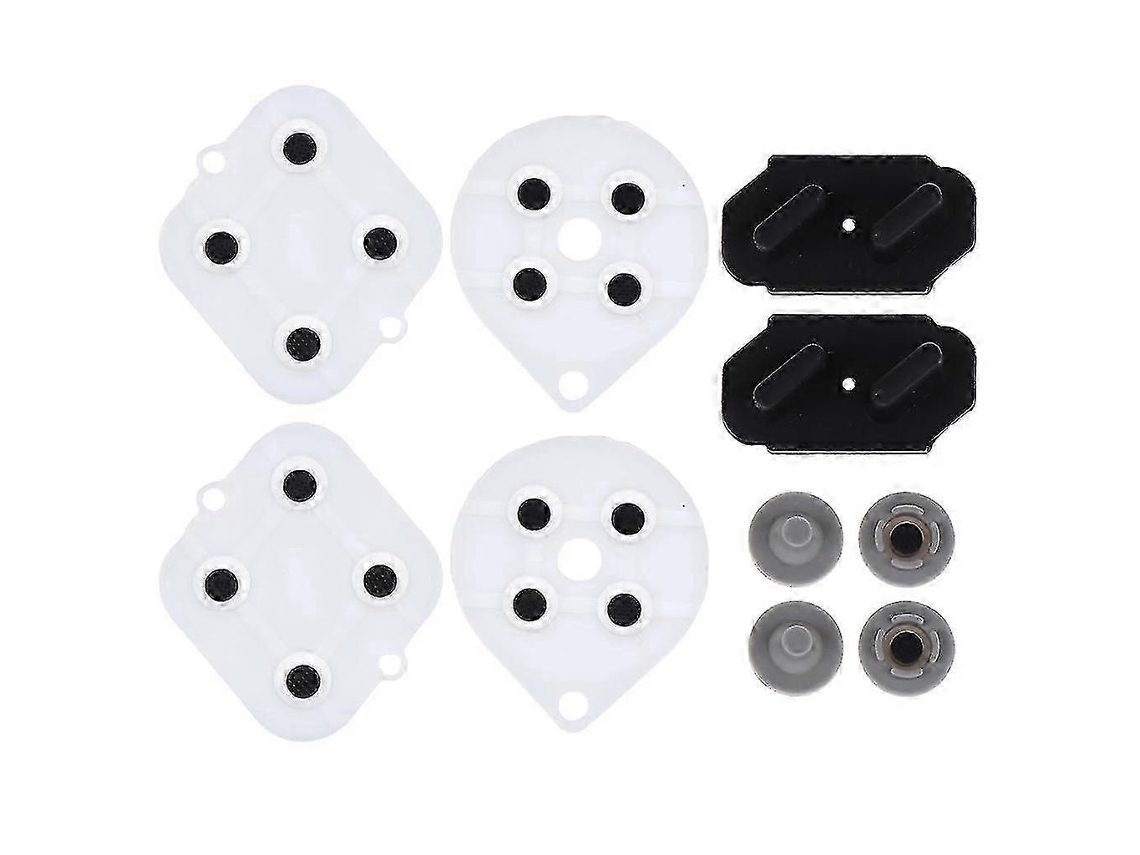 Kit De Botões E Teclas De Silicone Com Almofadas Condutoras De Borracha Para Controle De Videogame Snes. Peça De Reposição Para Reparo. Hengjian