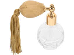 Frasco de perfume portátil de vidro com apagador de bulbo.