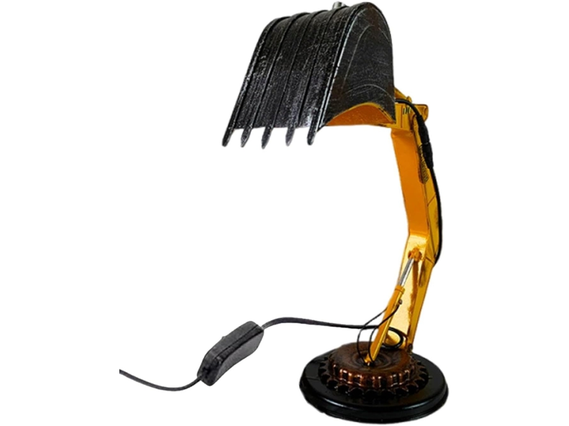 Luminária De Mesa Em Formato De Escavadeira, Luz Noturna Led | Simulação De Pá