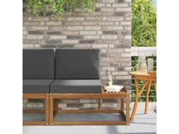 Vidaxl Sofá De Canto Externo Natural E Antracite 91 X 63 X 73 Cm