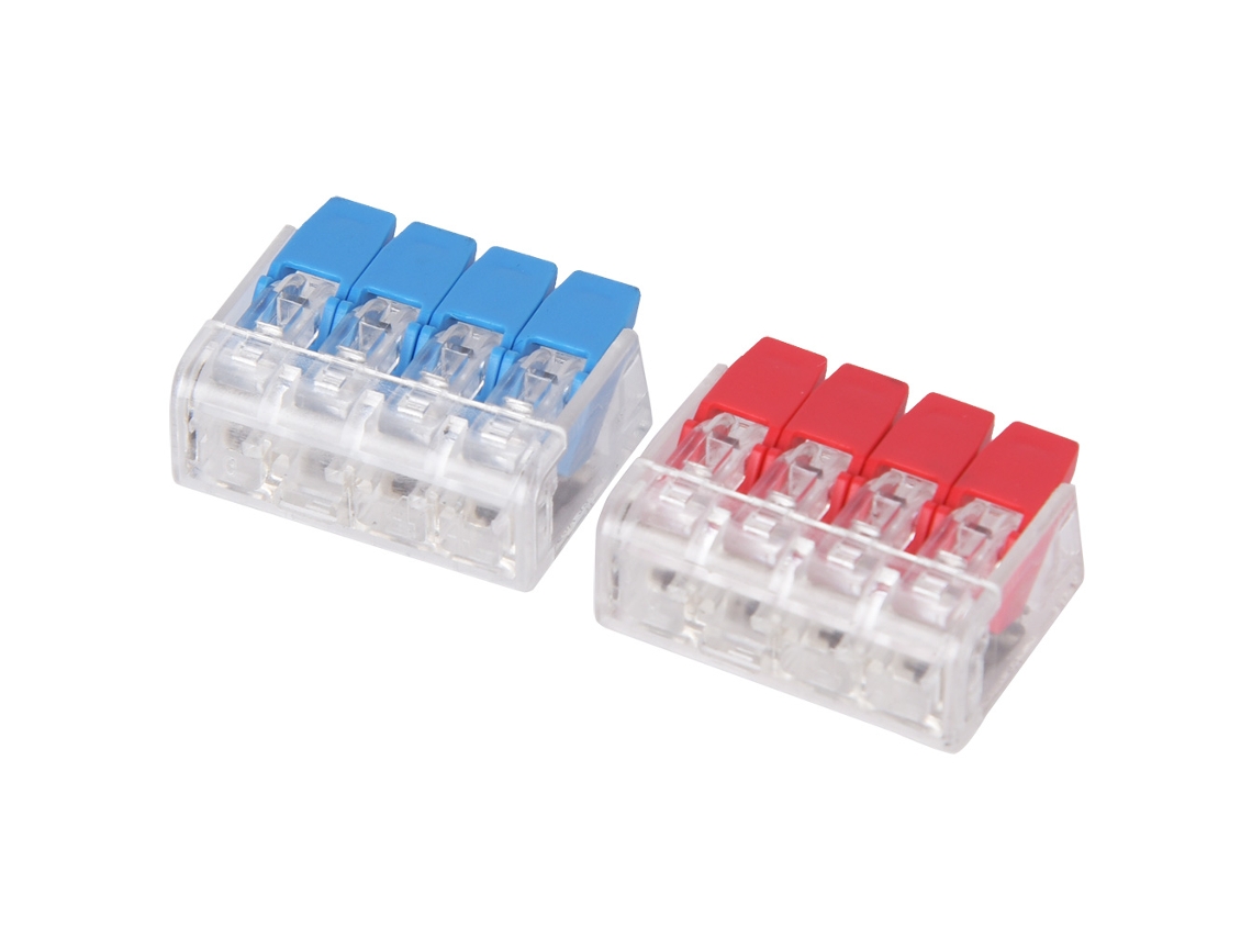Laxiscreed Caixa De Terminais Spring, Ligação Push-in, Para Cabos 11-24awg,pack De 20 Unidades